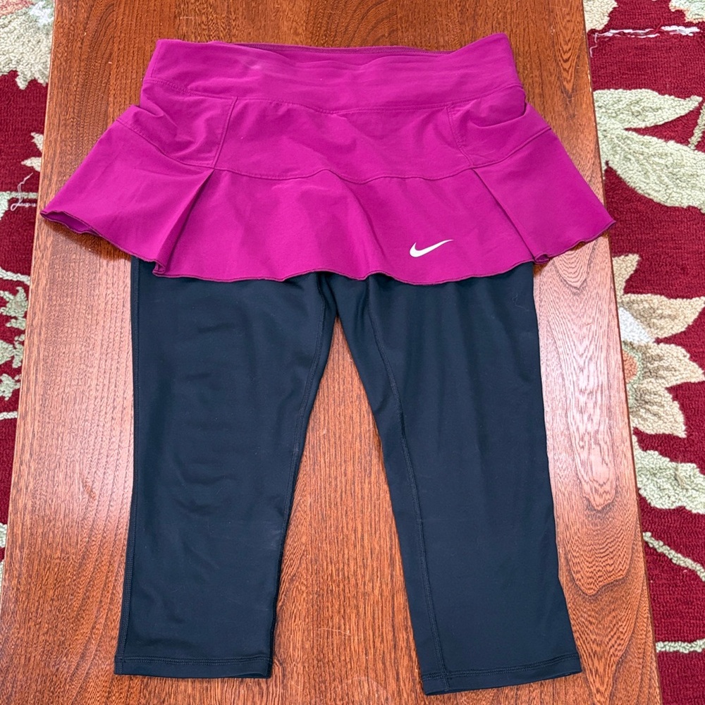 🌥️ Nike Skort/Skirt/Leggings Combo Magenta and Black Medium 🌥️